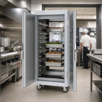Thumbnail image #4 for Metro C5 C589-SFS-LPFC Full-Height Mobile Pass-Thru Heated Holding Cabinet with Combination Doors, Touchscreen Controls, and 18-Pan Capacity