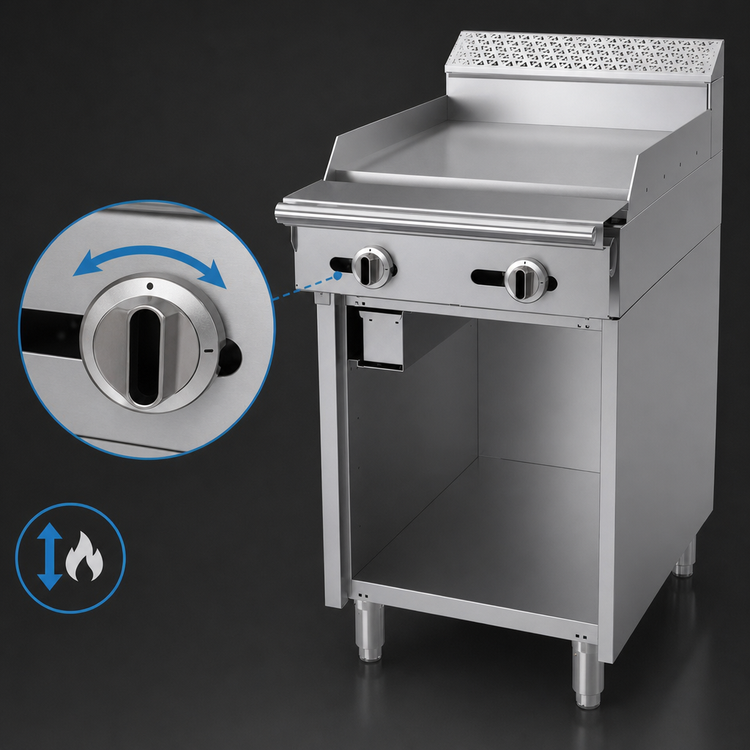 Product image #4 for Garland Cuisine Series 24-Inch Heavy Duty Gas Griddle Add-A-Unit, Cabinet Base, Manual Hi-Lo Control