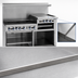 Thumbnail image #4 for Imperial Pro Series 60-Inch Gas Restaurant Range with 2 Open Burners, 48-Inch Griddle, Convection Oven, and Open Cabinet Base
