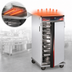 Thumbnail image #4 for Cres Cor H-137-UA-9D Insulated Mobile Heated Holding Cabinet, Intermediate Height, Top-Mount Heater, 9 Universal Angle Sets