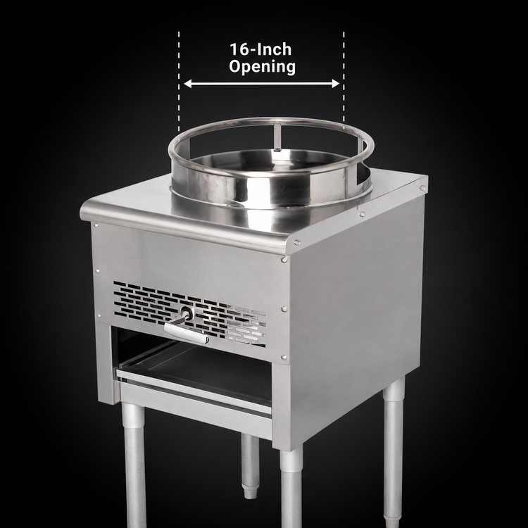 Product image #4 for Bake Tech Innovation Radiance TAWR-16-JB Single Burner Gas Wok Range with Jet Burner