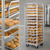 Thumbnail image #4 for Adamatic/Revent A-Style Roll-In Oven Rack Cart, 15-Pan Capacity, Single-Side Load