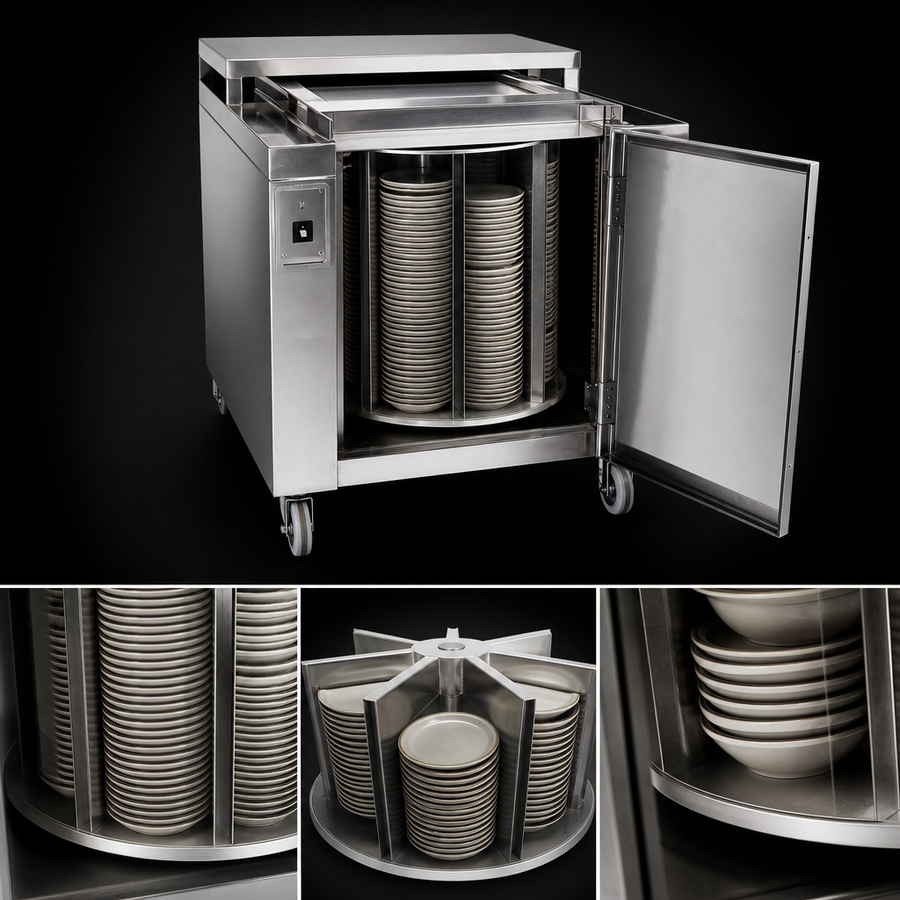 Rotary Dish Divider Rack