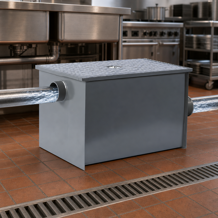 Product image #4 for Dormont WD-50 PDI Certified Grease Interceptor, 50 GPM, 100 lb Capacity, 4-Inch Inlet and Outlet