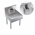 Thumbnail image #4 for Krowne Royal Series KR24-BD24 Underbar Beer Drainer, 24 x 24 Inches, Stainless Steel, Rear Beer Chase, Removable Perforated Insert