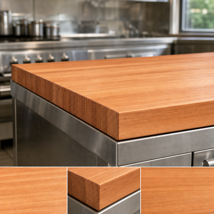 Product image #4 for Boos Block American Cherry Edge Grain Kitchen Countertop, 108 x 48 x 2-1/4 Inch, Oil Finish