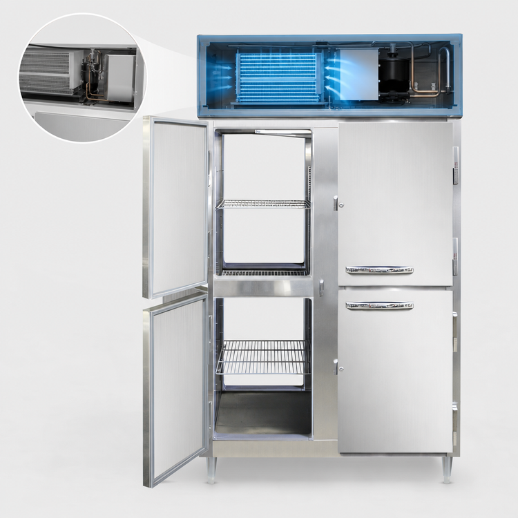 Product image #4 for Continental Refrigerator Designer Line D2FNSAPTHD Two-Section Pass-Thru Freezer