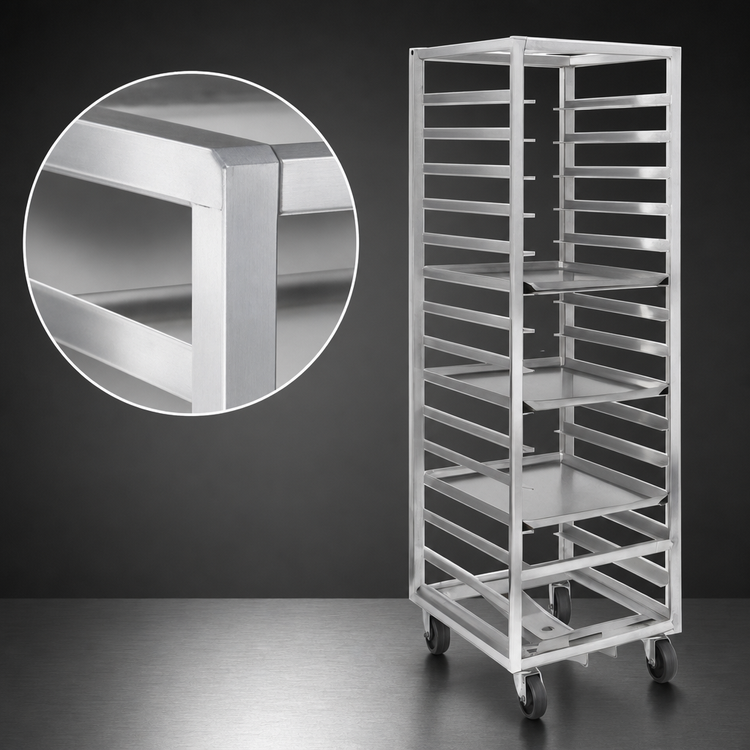 Product image #4 for Channel Manufacturing 404A-OR Single Section End-Load Aluminum Bun Pan Oven Rack