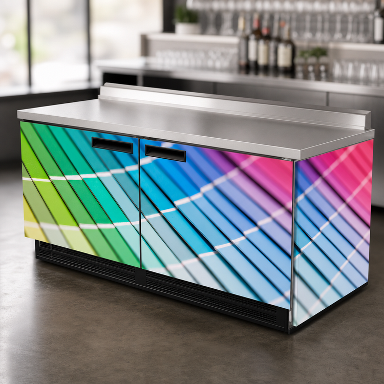 Product image #4 for Krowne Whole Unit Vinyl Wrap for 52-Inch Backbar Cooler, Front and Sides