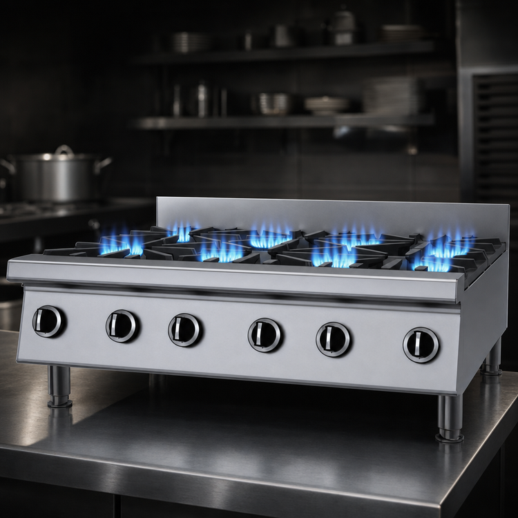 Product image #4 for Garland Starfire 36-Inch Countertop Gas Hot Plate with 6 Open Burners
