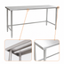 Thumbnail image #4 for BlendPort® Budget Series Stainless Steel Work Table with Open Base, 84 x 30 Inches