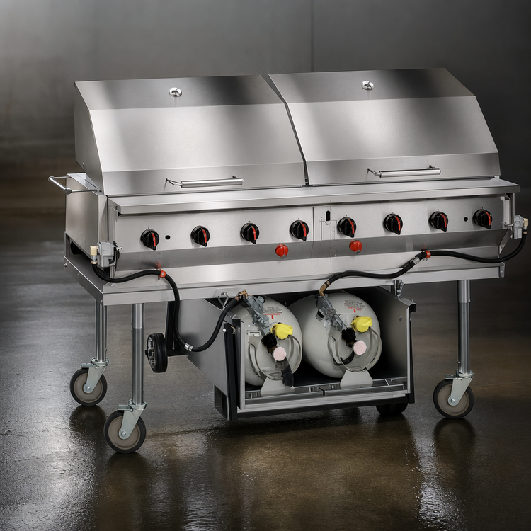 Product image #4 for Magicater 60-Inch Transportable Liquid Propane Outdoor Charbroiler with 8 Burners