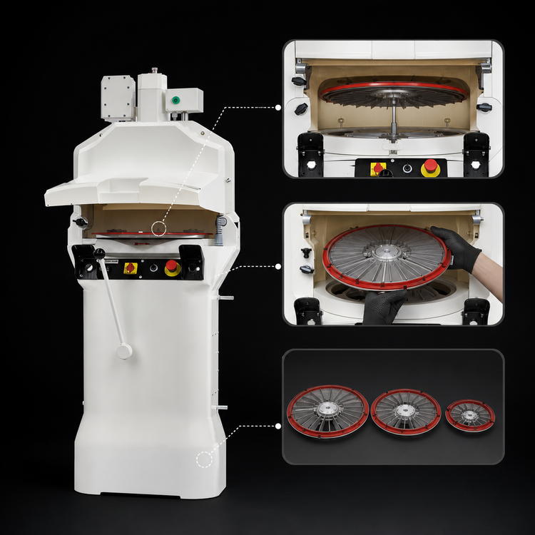 Product image #4 for Erika Record Easy Plus 7/71 RH 20-Part Semi-Automatic Dough Divider/Rounder
