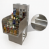 Thumbnail image #5 for BK Resources 24-Inch Wide Freestanding Underbar Liquor Bottle Display Unit, 4-Step Stainless Steel