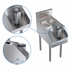 Thumbnail image #4 for Krowne Royal Series 14-Inch x 24-Inch Underbar Blender Station with Dump Sink and Recessed Blender Shelf