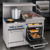 Thumbnail image #4 for Comstock-Castle F3218-36B 48-Inch Commercial Gas Range with 2 Open Burners, 36-Inch Raised Griddle, and 2 Space-Saver Ovens