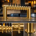 Thumbnail image #4 for 35-Inch Wide Pass-Thru Countertop Air-Cooled 8-Faucet Draft Beer Tower, PVD Brass Finish