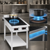 Thumbnail image #4 for Commercial Stainless Steel Dual-Zone Freestanding Induction Cooktop, 240V, 1 Phase