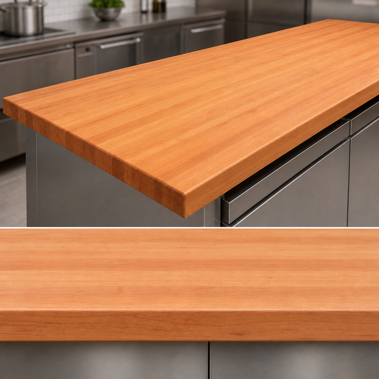 Product image #4 for Boos Block American Cherry Edge Grain Kitchen Countertop, 96 x 36 x 2-1/4 Inch, Oil Finish