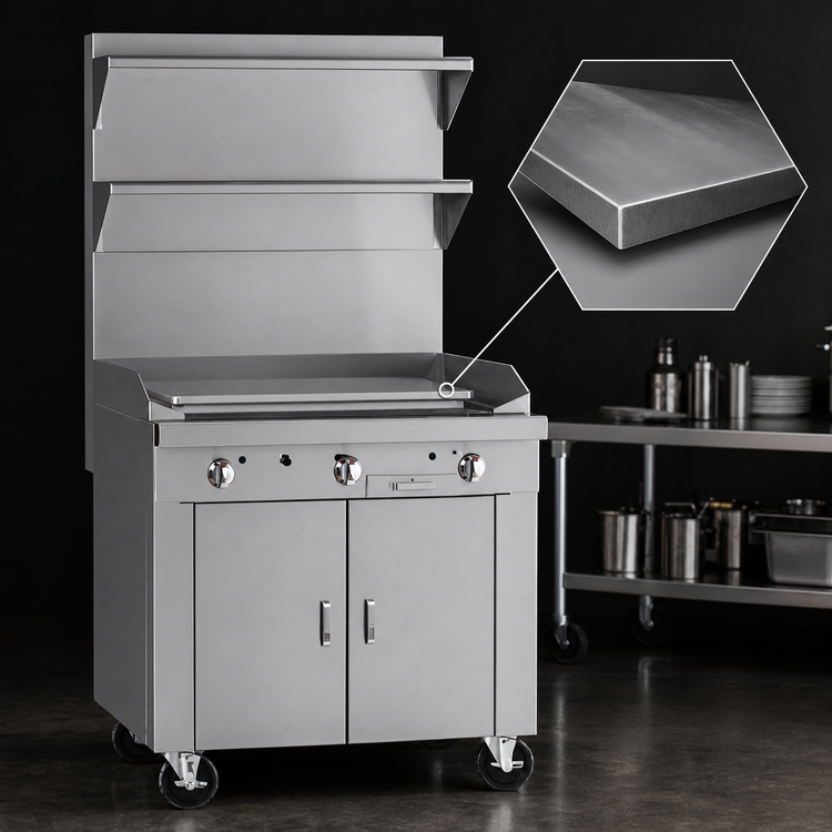 Product image #4 for Southbend Platinum Heavy-Duty 48-Inch Gas Plancha Griddle Range with Cabinet Base