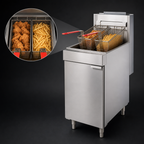 Thumbnail image #4 for Vulcan LG300 Free-Standing Gas Fryer, 15-1/2-Inch Wide, 35-40 lb Capacity, Millivolt Controls, Twin Baskets