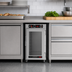 Thumbnail image #5 for Metro HotBlox Insulated Narrow 8-Pan Undercounter Pass-Thru Heated Holding Cabinet, Analog, Clear Front/Solid Rear Doors