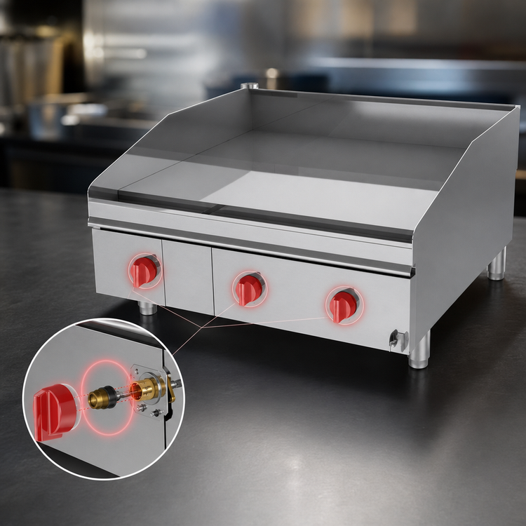 Product image #4 for Lang LG Series 24-Inch Countertop Gas Griddle with 1-Inch Chrome Griddle Plate