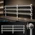 Thumbnail image #4 for Metropolis 84-Inch Wide Wall Mount 24-Faucet Glycol-Cooled Draft Beer Tower, 3-Column, Polished Stainless Steel
