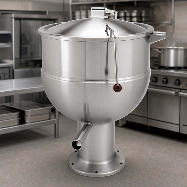 Product image #4 for Groen PT-40 40-Gallon Direct Steam Steam Kettle with Pedestal Base