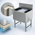 Thumbnail image #4 for Advance Tabco Prestige 24-Inch Stainless Steel Bar Ice Chest Without Cold Plate, 15-Inch Deep Bin, 80 lb Capacity