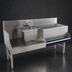 Thumbnail image #4 for Advance Tabco Prestige Supreme 48-Inch Stainless Steel Uni-Serv Speed Bar with Right Ice Bin, Dump Sink and Blender Recess