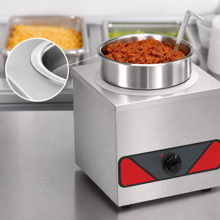Product image #4 for Nemco 4 Quart Single-Well Countertop Food Warmer, 230V