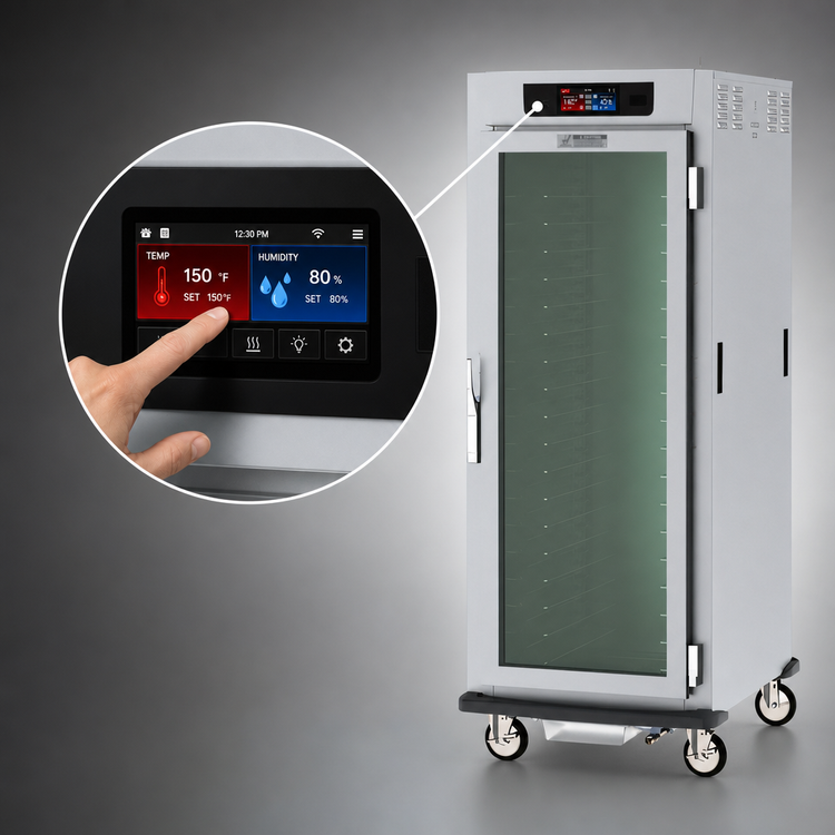 Product image #4 for Metro C5 9 Series Full-Height Pass-Thru Controlled Humidity Heated Holding and Proofing Cabinet with Glass and Solid Doors