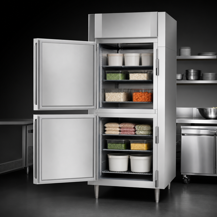 Product image #4 for UltraSpec Extra Wide Solid Half-Door Reach-In Freezer, 1-Section, 24.08 Cu. Ft., Self-Contained