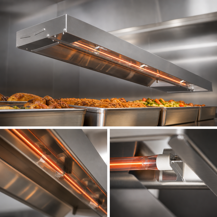 Product image #4 for Eagle RedHots 108-Inch Single Strip Heat Lamp, High-Watt, Unlighted, 120V