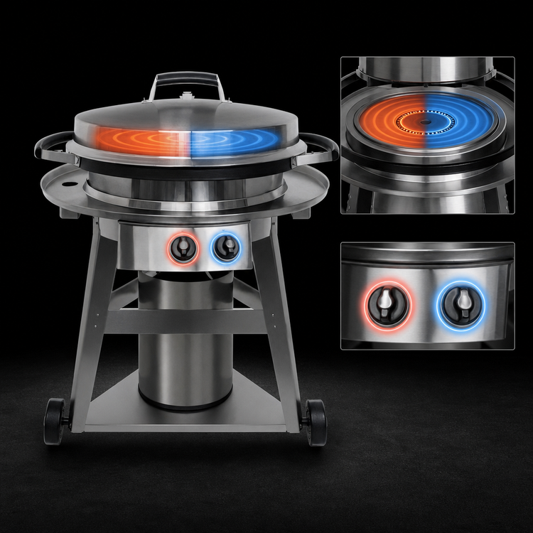 Product image #5 for Evo Professional Wheeled Cart Outdoor Propane Gas Display Cooking Station