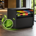 Thumbnail image #4 for Oasis C63R-CH Refrigerated Self-Service Counter Height Display Case, 71-5/8 Inch, Black Exterior