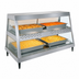Thumbnail image #4 for Hatco Glo-Ray GRHD-4PD Countertop See-Thru Full-Service Heated Display Case, 4-Pan Dual Shelf