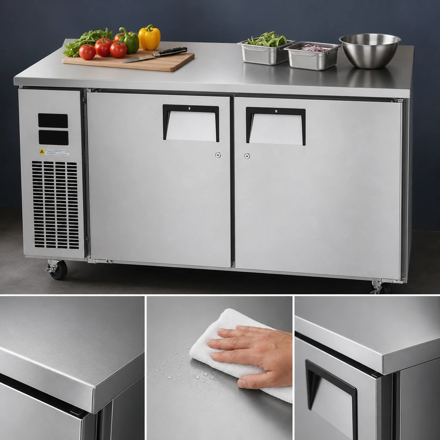 16-Gauge Stainless Steel Worktop
