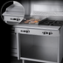 Thumbnail image #4 for Garland Cuisine Series 36-Inch Heavy Duty Natural Gas Commercial Range with 2 Open Burners and 18-Inch Thermostatic Griddle, Storage Base