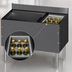 Thumbnail image #4 for CHOICE Extra Deep 36-Inch Underbar Combo Ice Bin/Cocktail Unit with Right Bottle Well and 10-Circuit Cold Plate