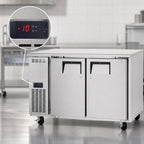 Thumbnail image #4 for Everest Refrigeration ETF2 2-Section Undercounter Worktop Freezer, 13 Cu. Ft., Side-Mounted Self-Contained, 2 Solid Self-Closing Doors