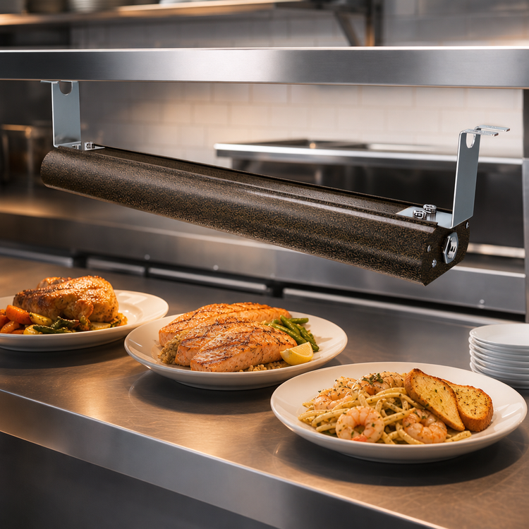 Product image #4 for Vollrath 48-Inch Low Profile Unlighted Strip Heat Lamp with Remote Infinite Switch