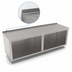 Thumbnail image #4 for John Boos Open Front Cabinet Base Work Table with 14 Gauge Stainless Steel Top, 132