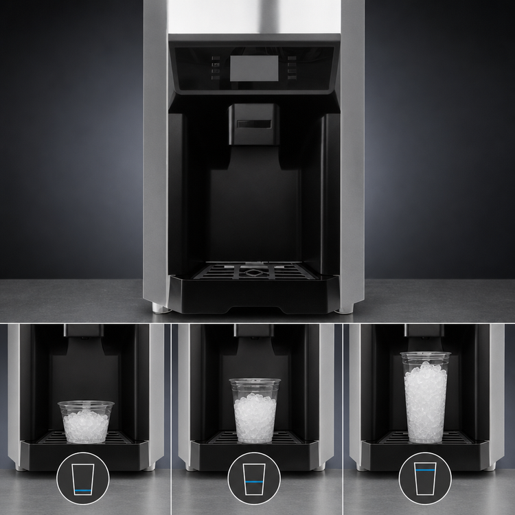 Product image #5 for Resolute Ice Systems CDIW220 Countertop Nugget Ice and Water Dispenser