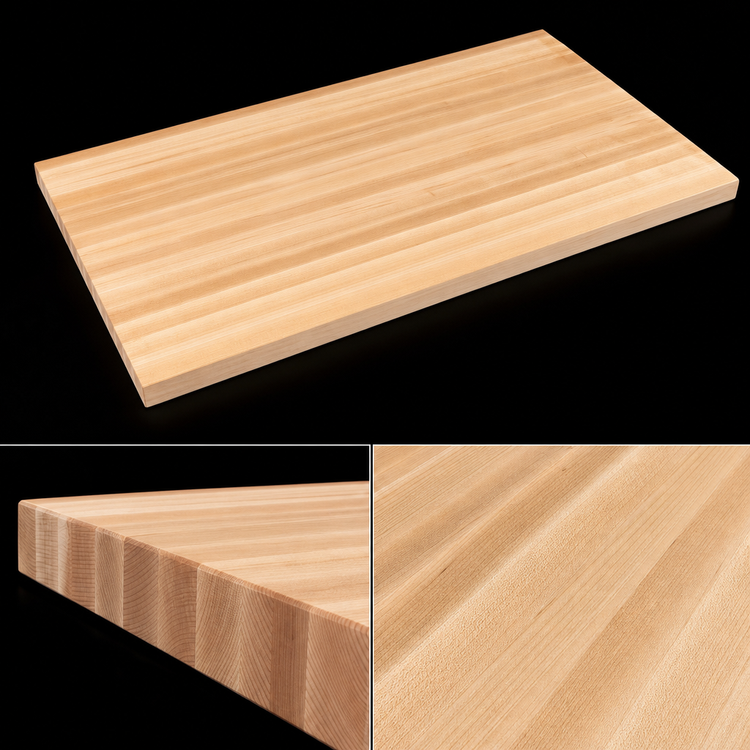 Product image #4 for John Boos Boos Block 108 x 32 x 3 Inch Kitchen Countertop, Edge Grain Maple, Varnique Finish