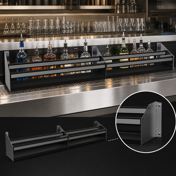 Product image #4 for Glastender DSR-71 71-Inch Double Stainless Steel Speed Rail