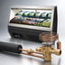 Thumbnail image #4 for Howard-McCray 119-Inch Remote Double Duty Deli Meat & Cheese Service Case, Straight Glass, LED Lighting, Black Exterior