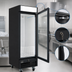 Thumbnail image #4 for Kelvinator Commercial Full-Height Glass Door Ice Cube Merchandiser Reach-In Freezer, 23 Cu. Ft.