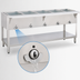 Thumbnail image #4 for Aerohot Electric 5-Well Sealed Hot Food Station with Open Base and Poly Carving Board